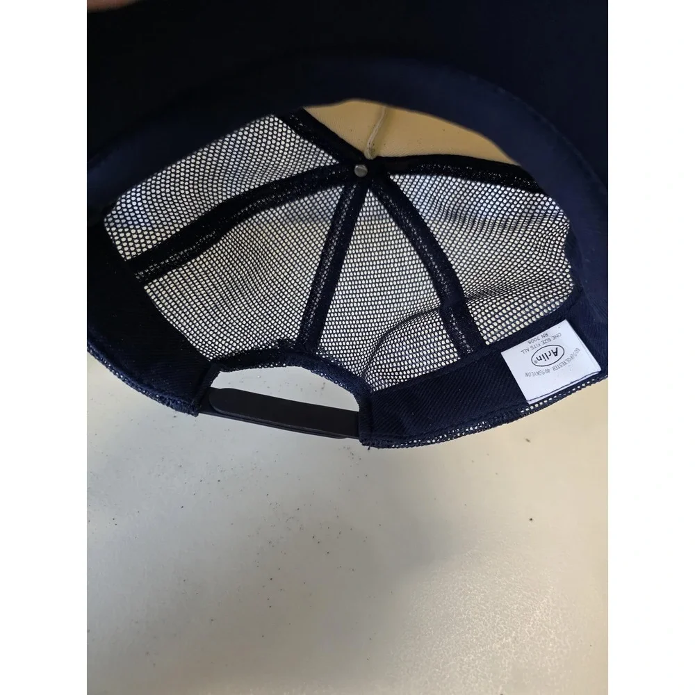 Vintage Arlin Ducks Hat Cap Snap Back Mens One Size Blue Mesh Trucker Hunting